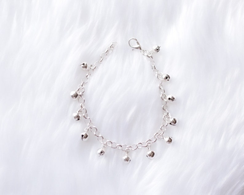 Baby Anklet With Bells Silver Jingle Bell Bracelet First - Etsy