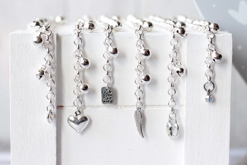 Baby Anklet with Bells Silver Jingle Bell Bracelet First Etsy