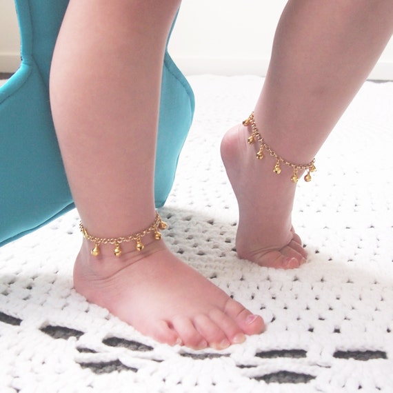 925 Sterling Silver Thai Baby Anklets Jingle Bells for Toddler Kids Bracelet  | eBay
