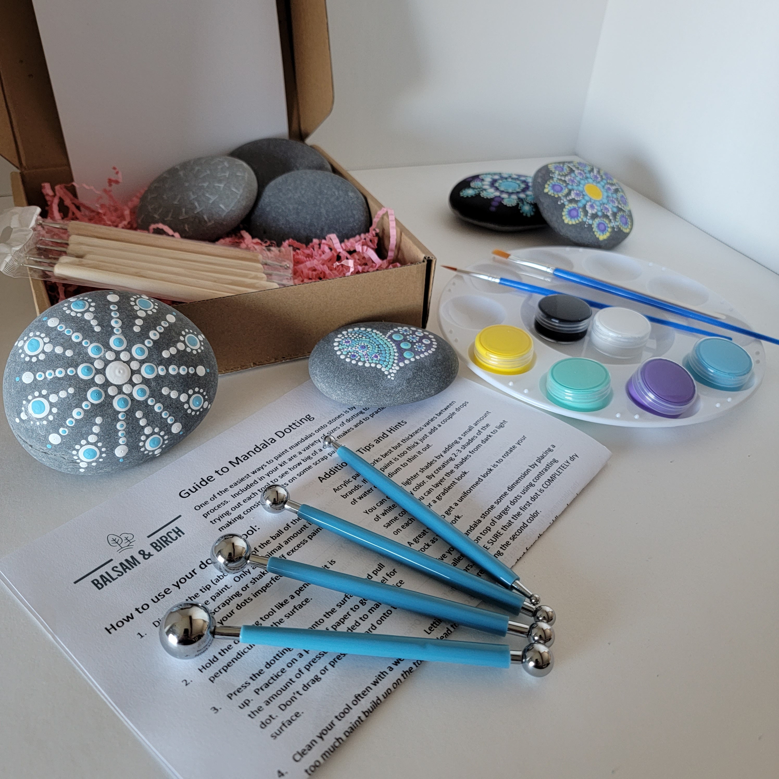 Mandala Dotting Set With Acrylic Stick Rods For DIY Painting On Rocks And  Stones Art Cricut Tool Set From Topscissors, $7.55