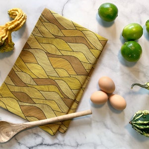 Modern Nature-inspired Rolling Hills, Fall Tea Towel | Colorful Kitchen | Decorative Towel | Housewarming | Host Gift | Gift for Mom