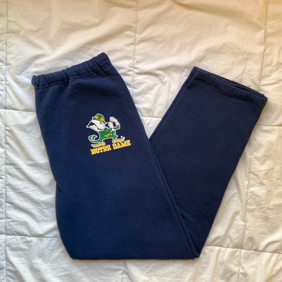 Vintage 90s Notre Dame Sweatpants Navy Blue Soft XL Extra Etsy