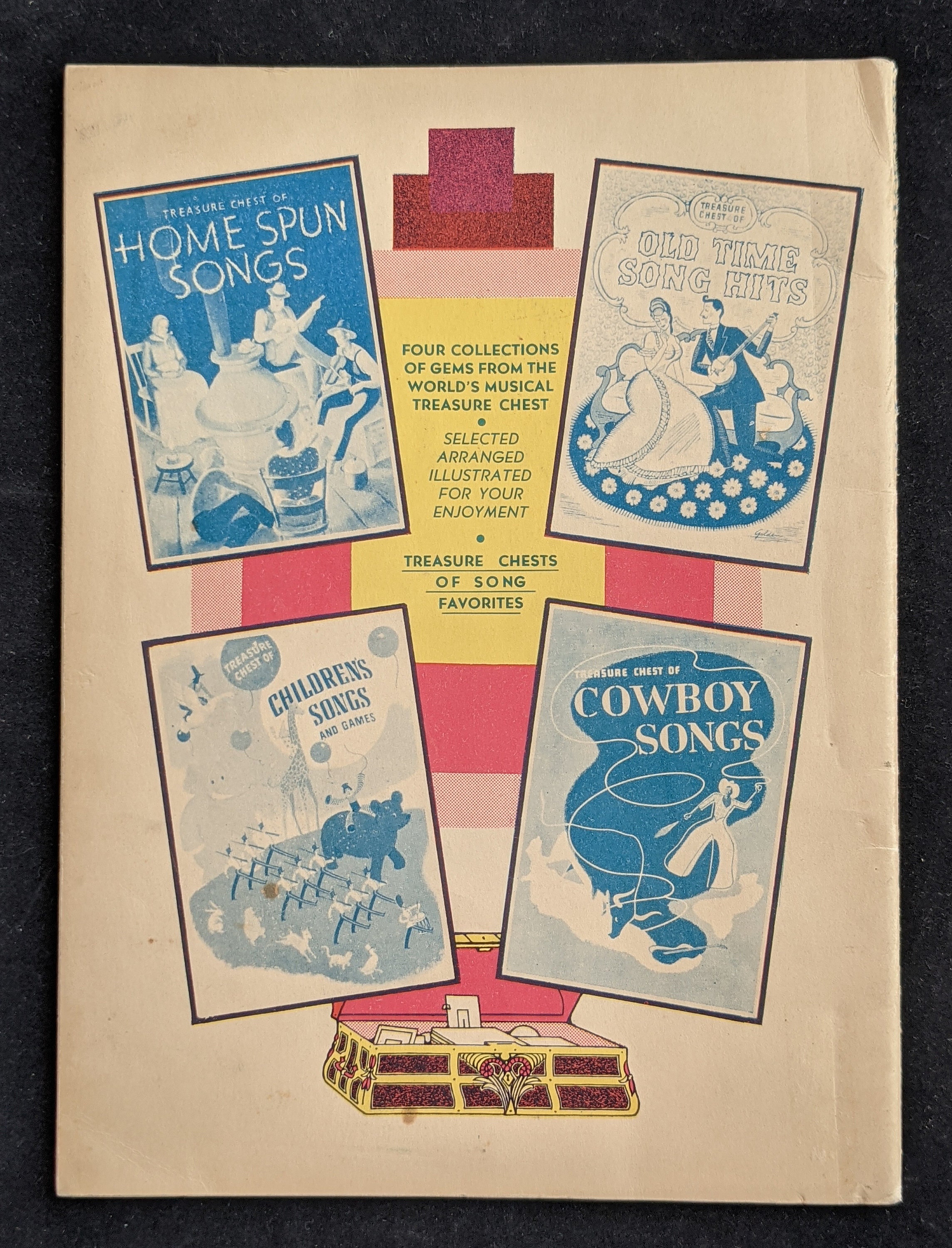 1935 Treasure Chest of Old Time Song Hits Oldfashioned Etsy