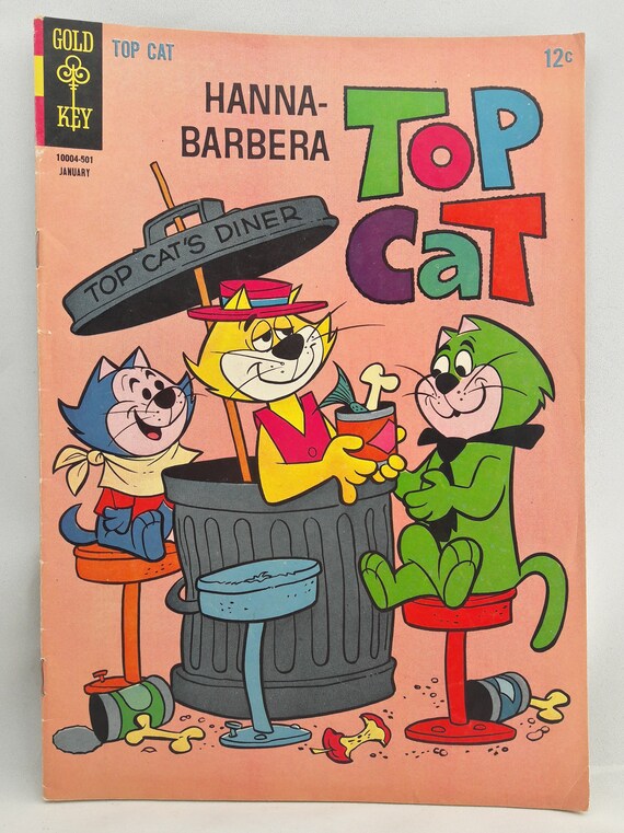 Hanna Barbera Top Cat Vintage Gold Key Comic Book Top Etsy