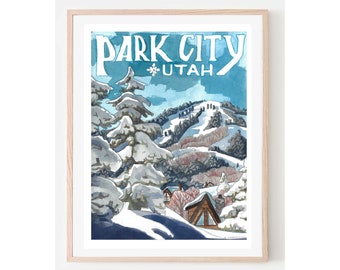 Greetings From Park City - Utah Print - Etsy display picture 1