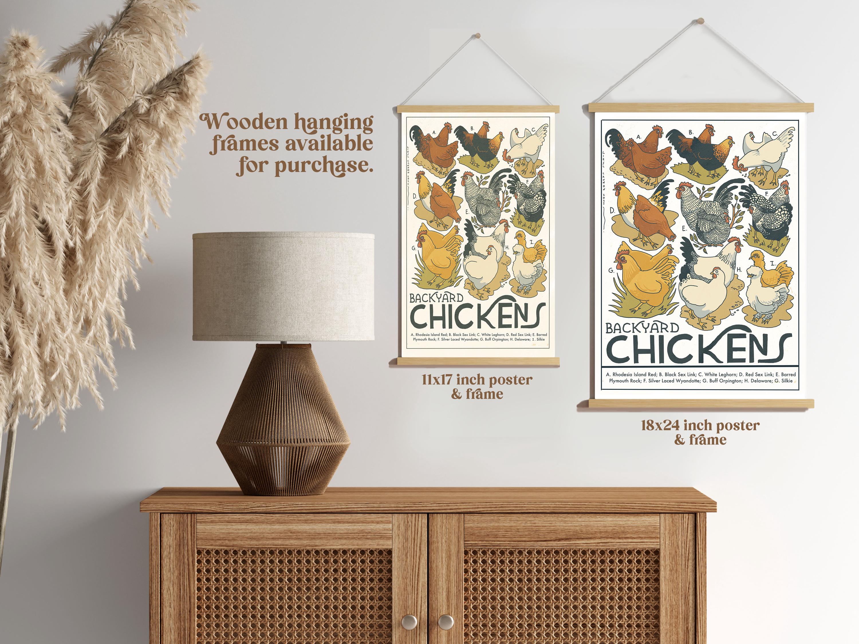 Chicken Breeds Poster- Chicken Art, Chicken Home Décor, Homeschooling ...