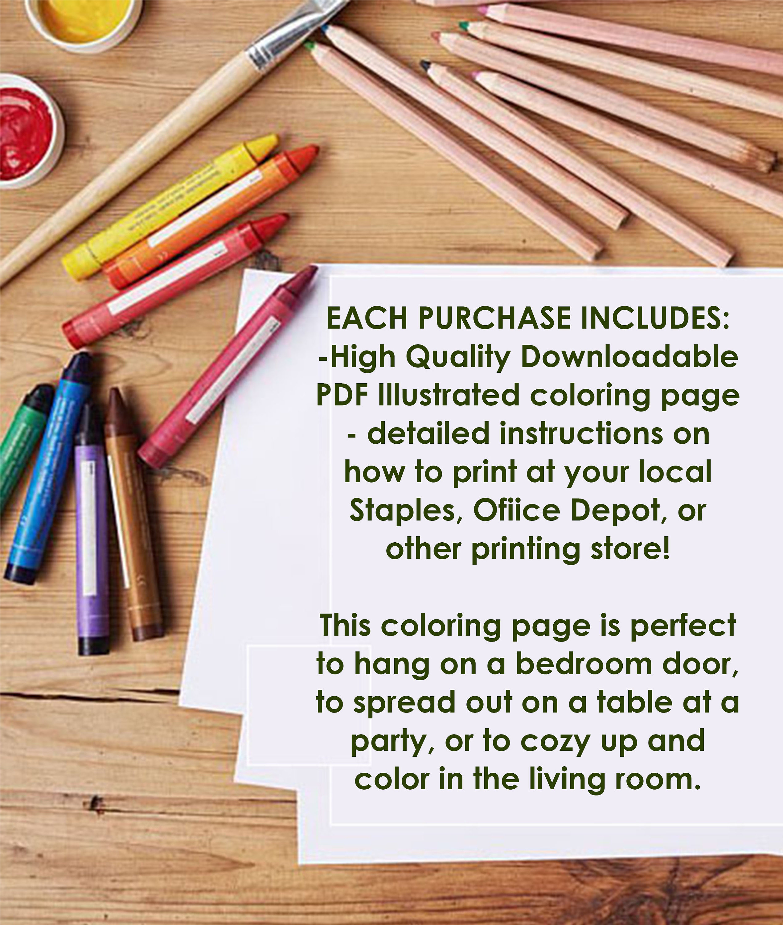 Giant Christmas Tree Coloring Page- Printable Christmas Coloring Page ...