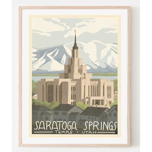 Saratoga Springs Temple- Mormon Temple  Art, LDS Temple, LDS art, LDS Home décor, Bountiful temple, Mormon home décor, Christian art