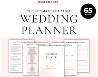Wedding Planner stampabile/PDF Wedding Planner, Download istantaneo Wedding Planner, Guida alla pianificazione del matrimonio, Modello