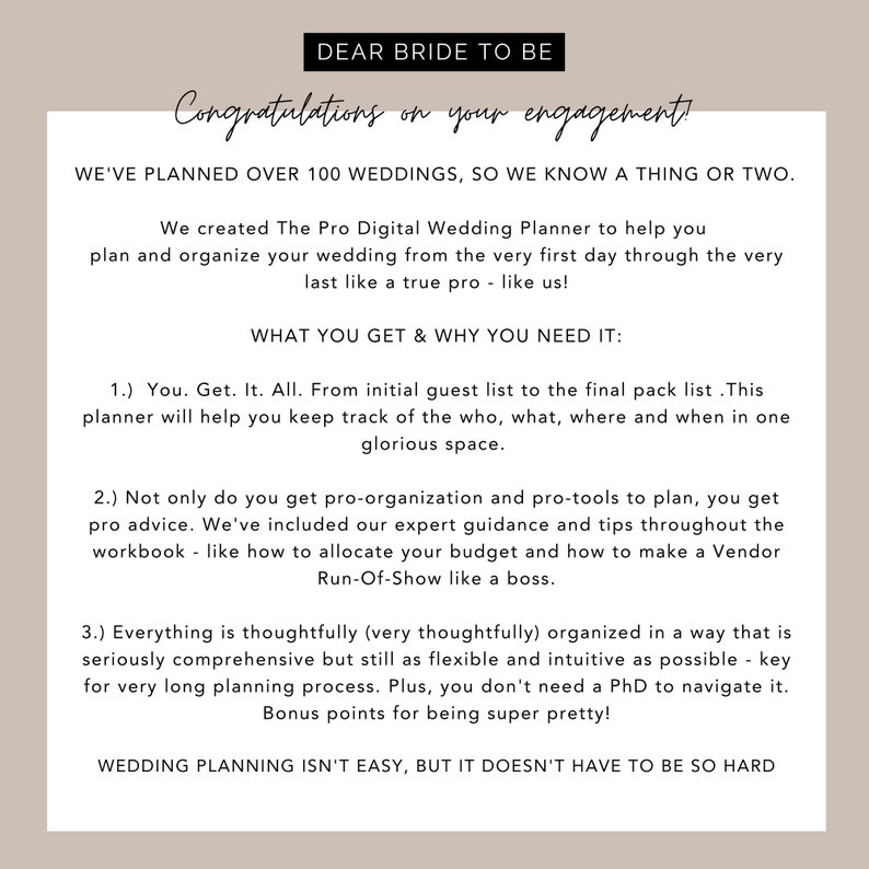 THE PRO Digital Wedding Planner All-In-One Wedding Planning Template Wedding Budget Wedding Checklist Google Sheet Modern Love Theme image 5