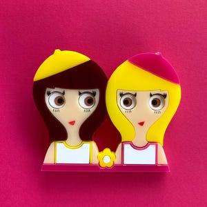 Acrylic brooch The Young Girls of Rochefort
