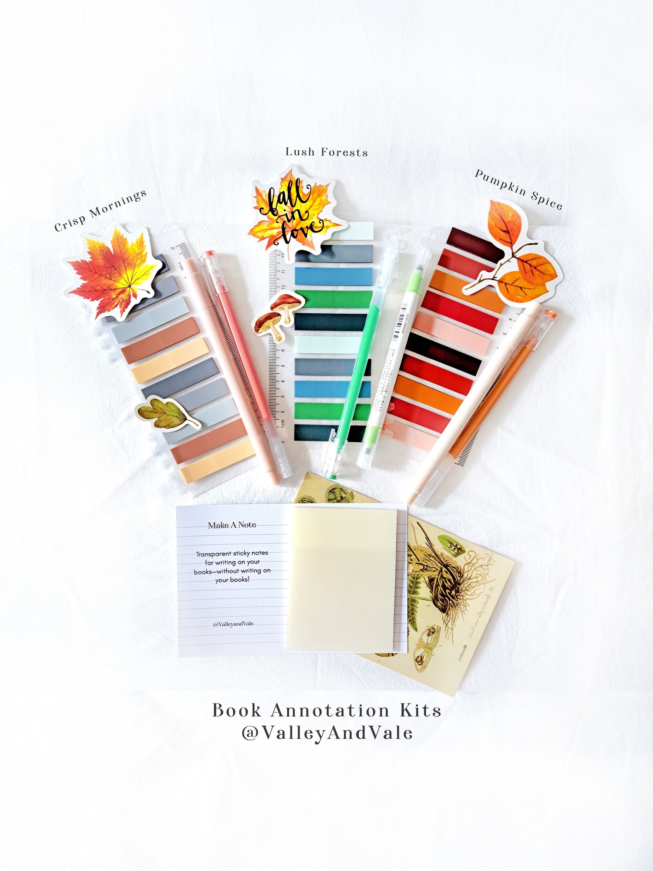 Ready to Ship Book Annotation Kit Set of Tabs, Pen, Highlighter, Sticky  Notes Book Lover, Bookworm, Bookish, Reader Gift, Annotator 