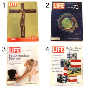 Special Issue Life Magazines, Saturday Evening Post, Newsweek and Look Magazines - Vintage Collectible Ads, News, Sports, & Retro Fashion