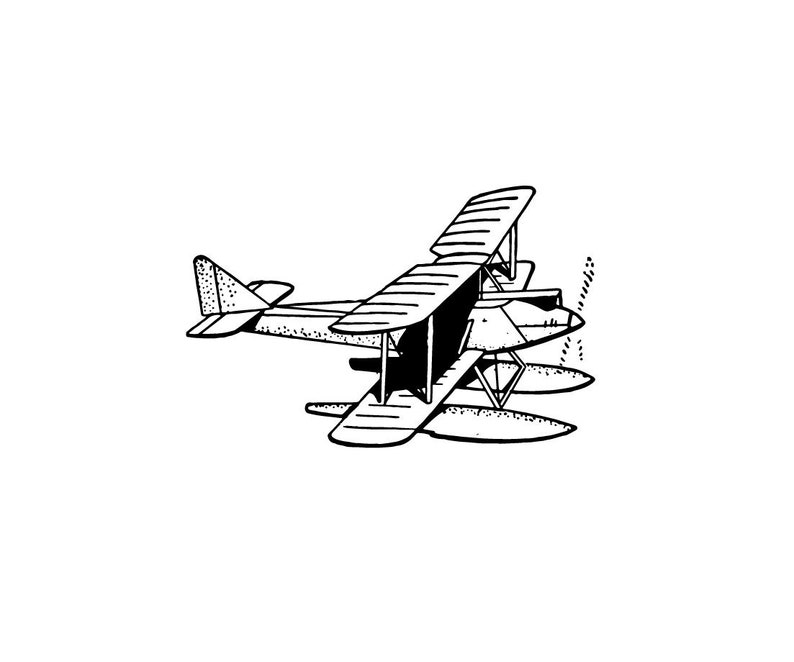 Digital SVG PNG Airplane Aircraft Plane Float Plane Etsy