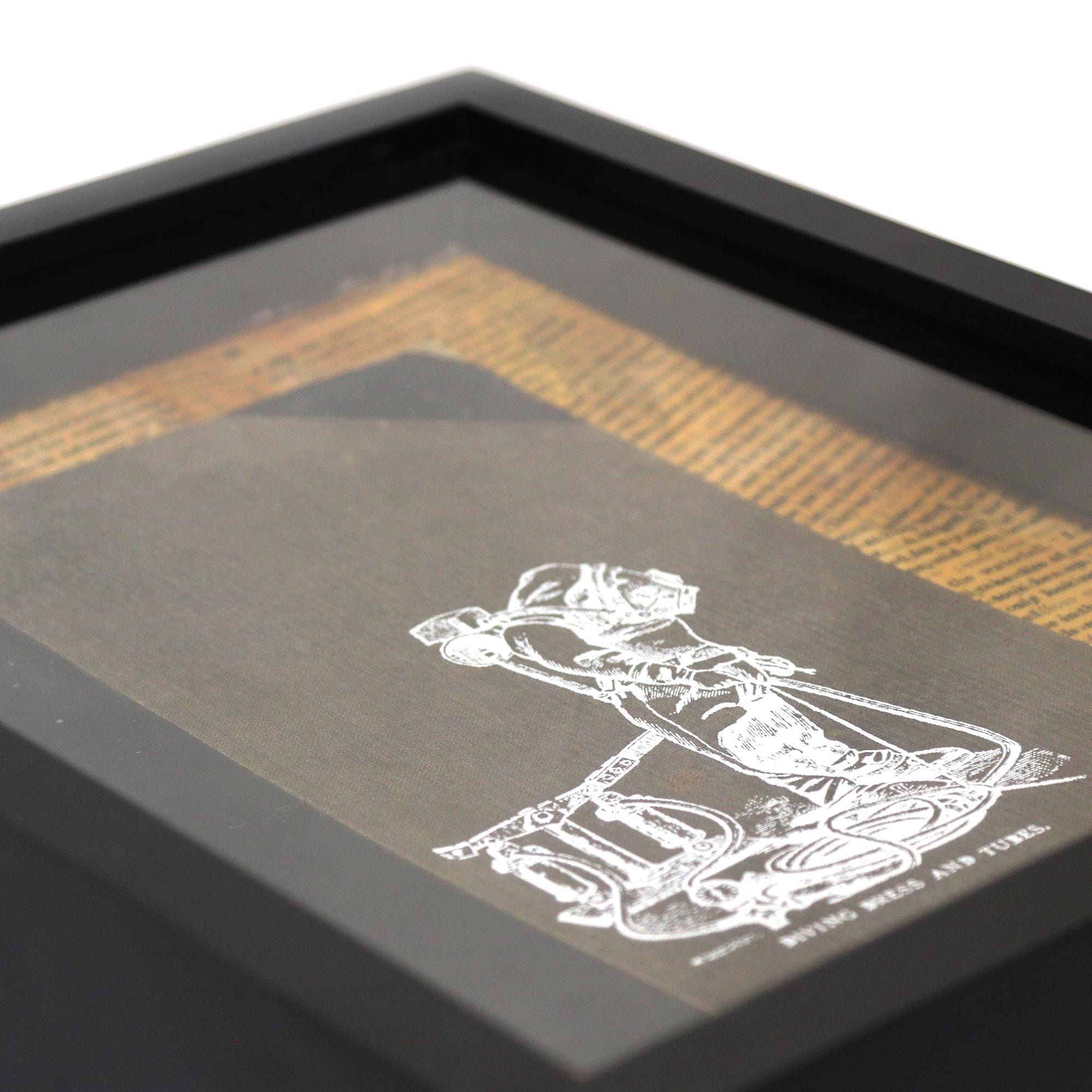 Vintage Deep Sea Diver Shadow Box Art – Nautical Steampunk Decor ...