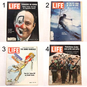 1970 Life Magazines - Collectible Ads, News, Sports, & Retro Fashion - Vintage Life Magazines from 1970 sold individually
