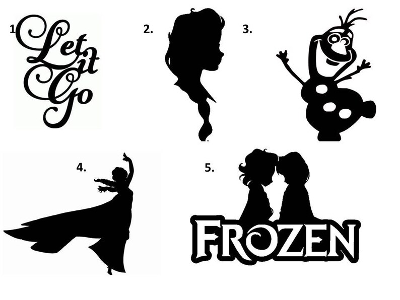Disney Vinyl Decals Frozen Decals Let It Go Decal Olaf Decal Etsy
