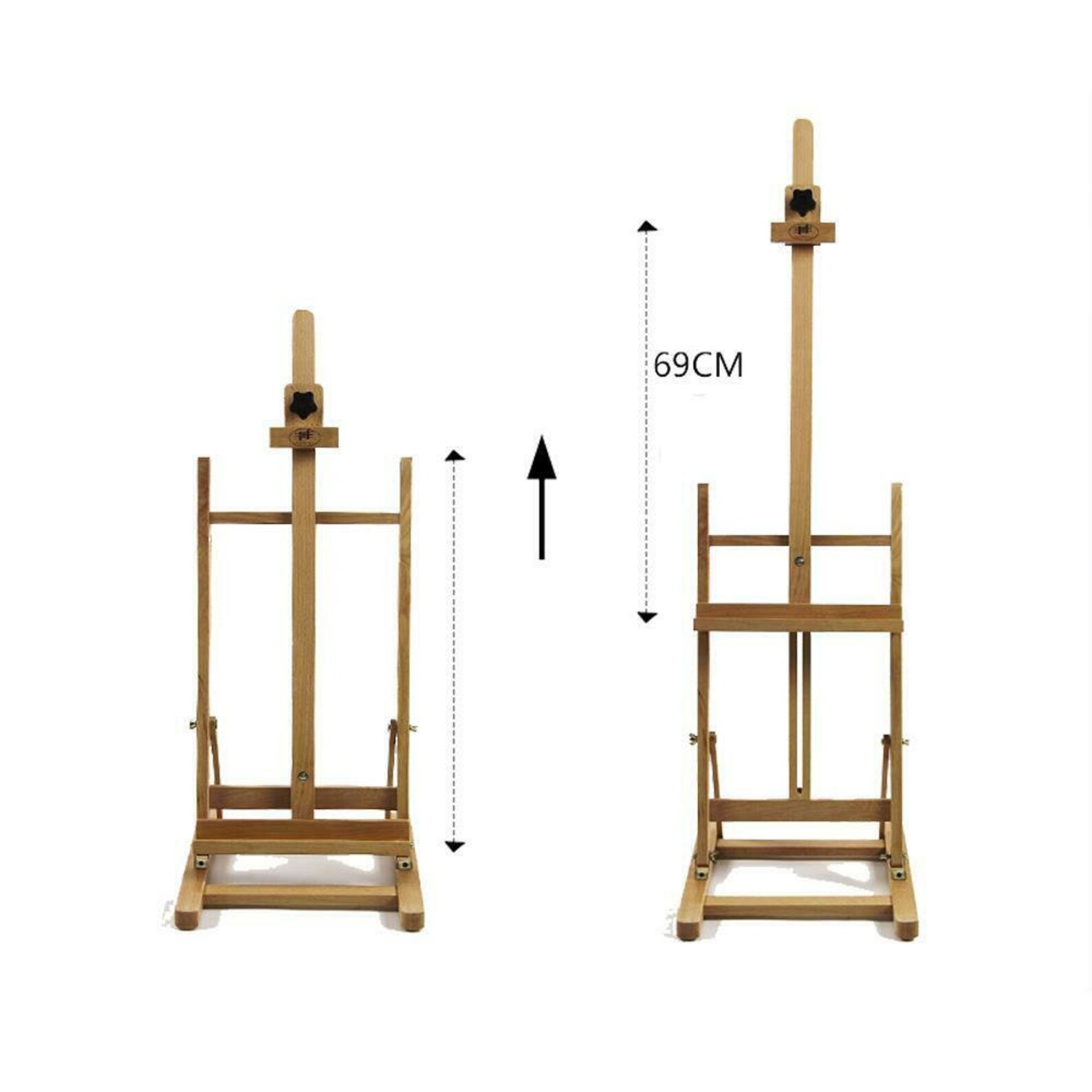 Portable Folding Painters Easel Tabletop Paint Stand Wood Etsy