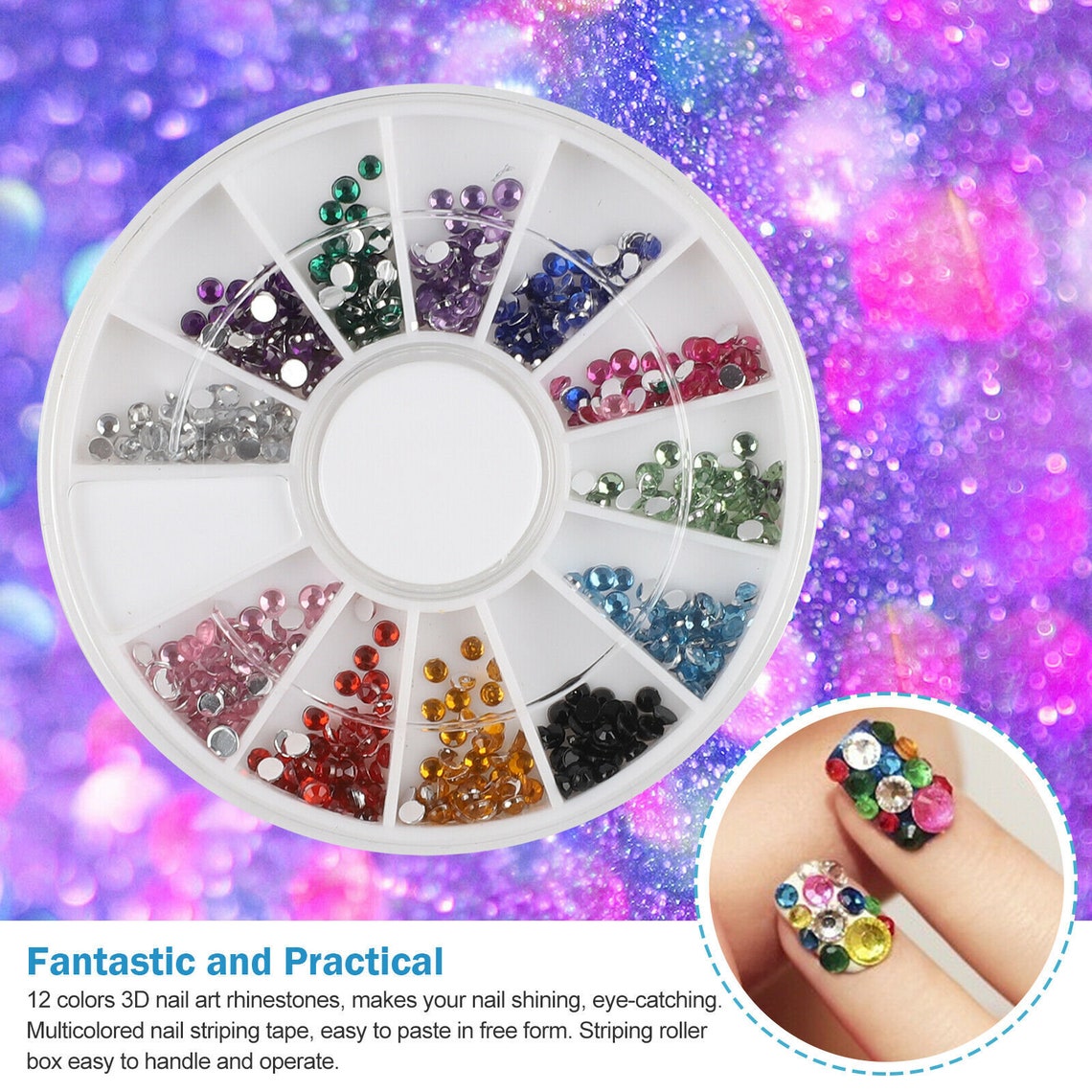 66 PCS Nail Art Decoration Kit with 30 PCS Stripping Tape Kit Etsy