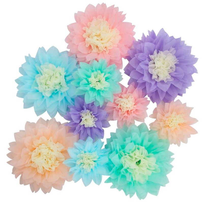 9 Pieces Paper Flower Tissue Paper Pompoms Chrysanth Flowers Diy Crafting For Wedding Birthday Party Baby Shower Backdrop Nursery Wall Decoration Tissue Pom Poms Decorations Alfiobardolla Com