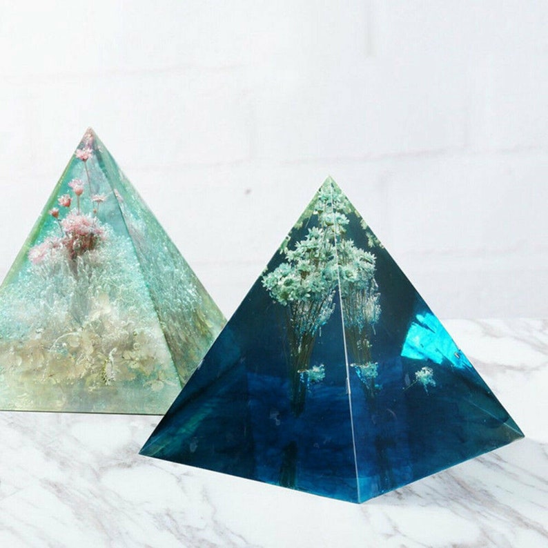 Epoxy Resin Large Silicon Mold Pyramid Jewerly Making Diy Etsy