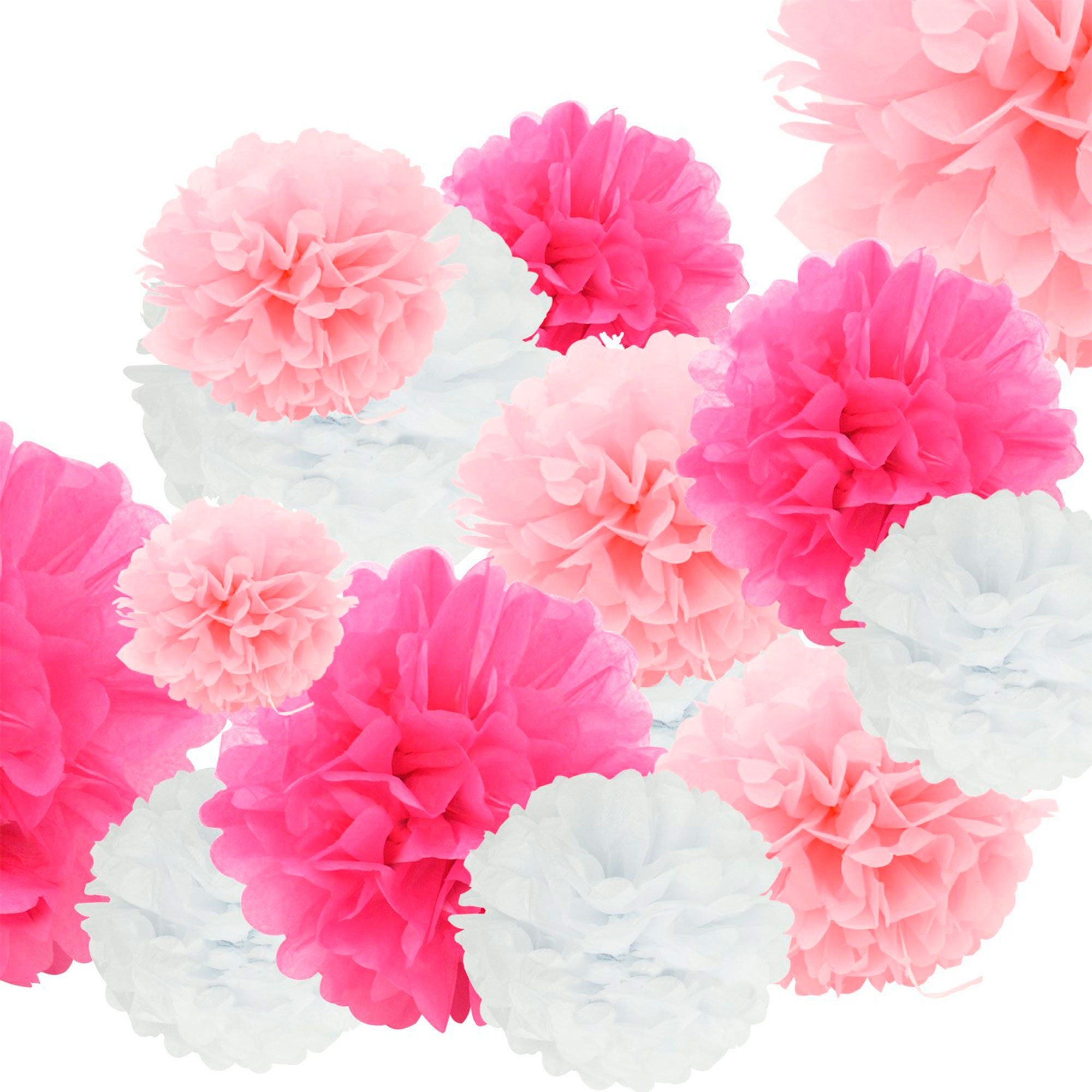 24 Pcs Doubletwo Dt Pompom Tissue Ceiling Wall Hanging Paper Etsy