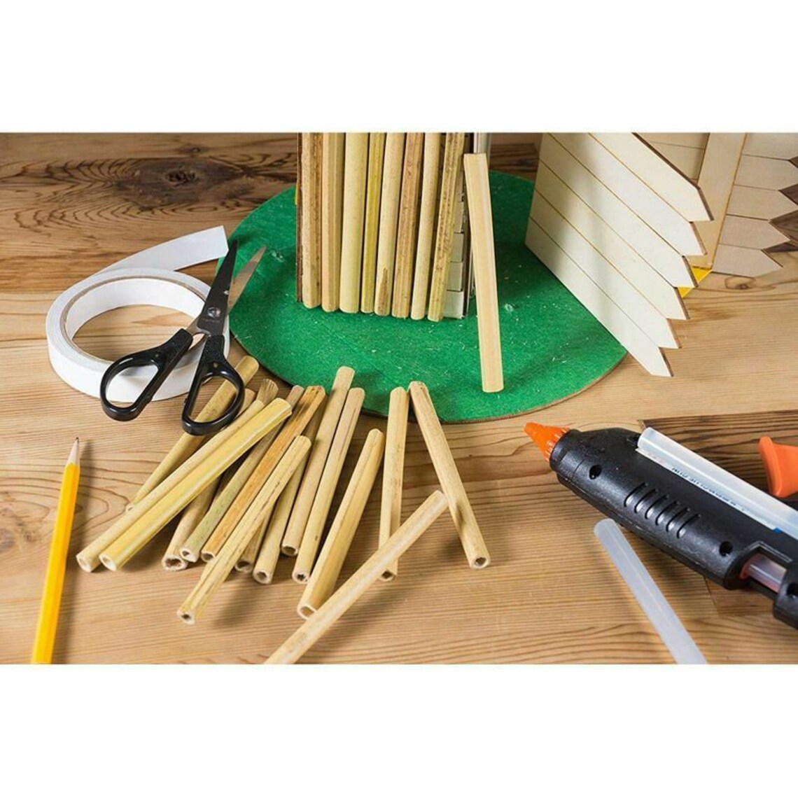 100 Pack Natural Bamboo Sticks for Crafts DIY Home and Garden Etsy