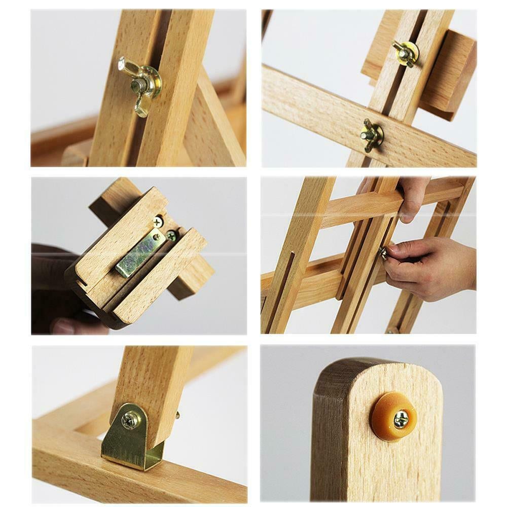 Portable Folding Painters Easel Tabletop Paint Stand Wood Etsy