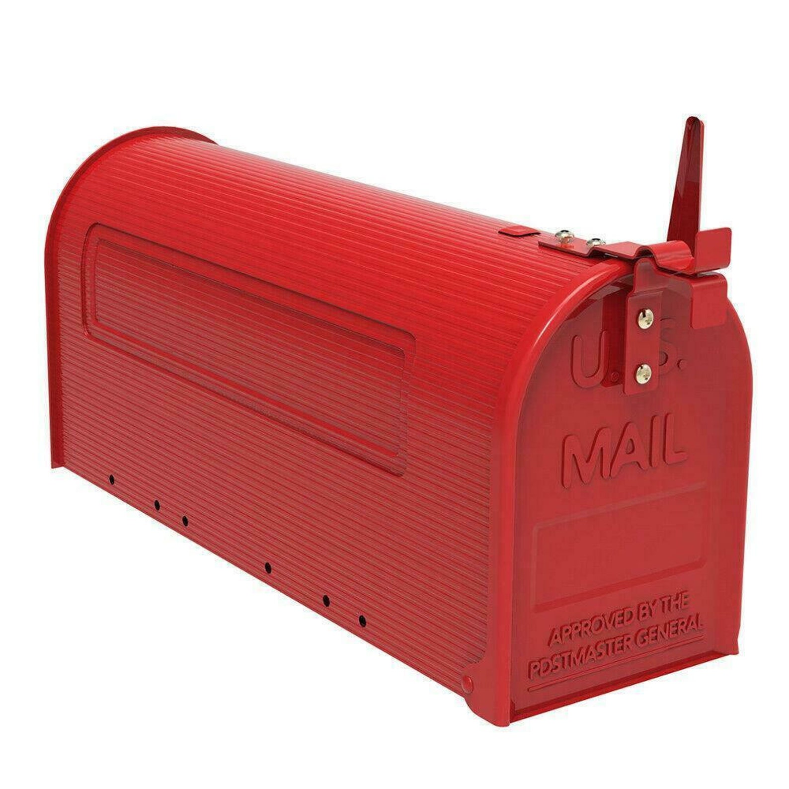 Durable Iron Large Mailbox Red Mailbox Rural Mailbox Etsy