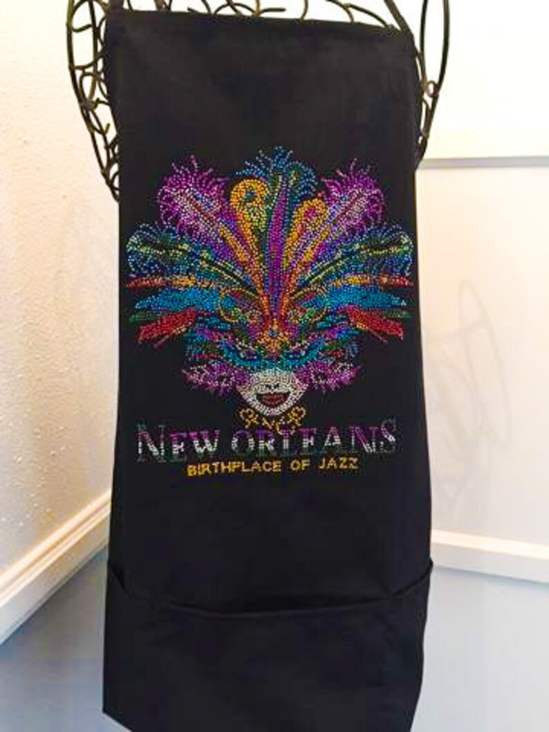mardi gras style apron