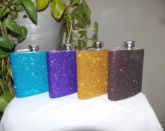 Custom Flasks, Personalize Flask, Flasks, Diva Gift, Hen Party Gift, Lady Night  Gift, Bridal Party Gift, Birthday Party Gift, Glitter Flask