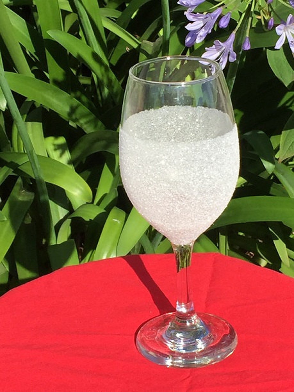 Frosty White Glitter Wine Glass Glitter Glass Glitter Wine Etsy