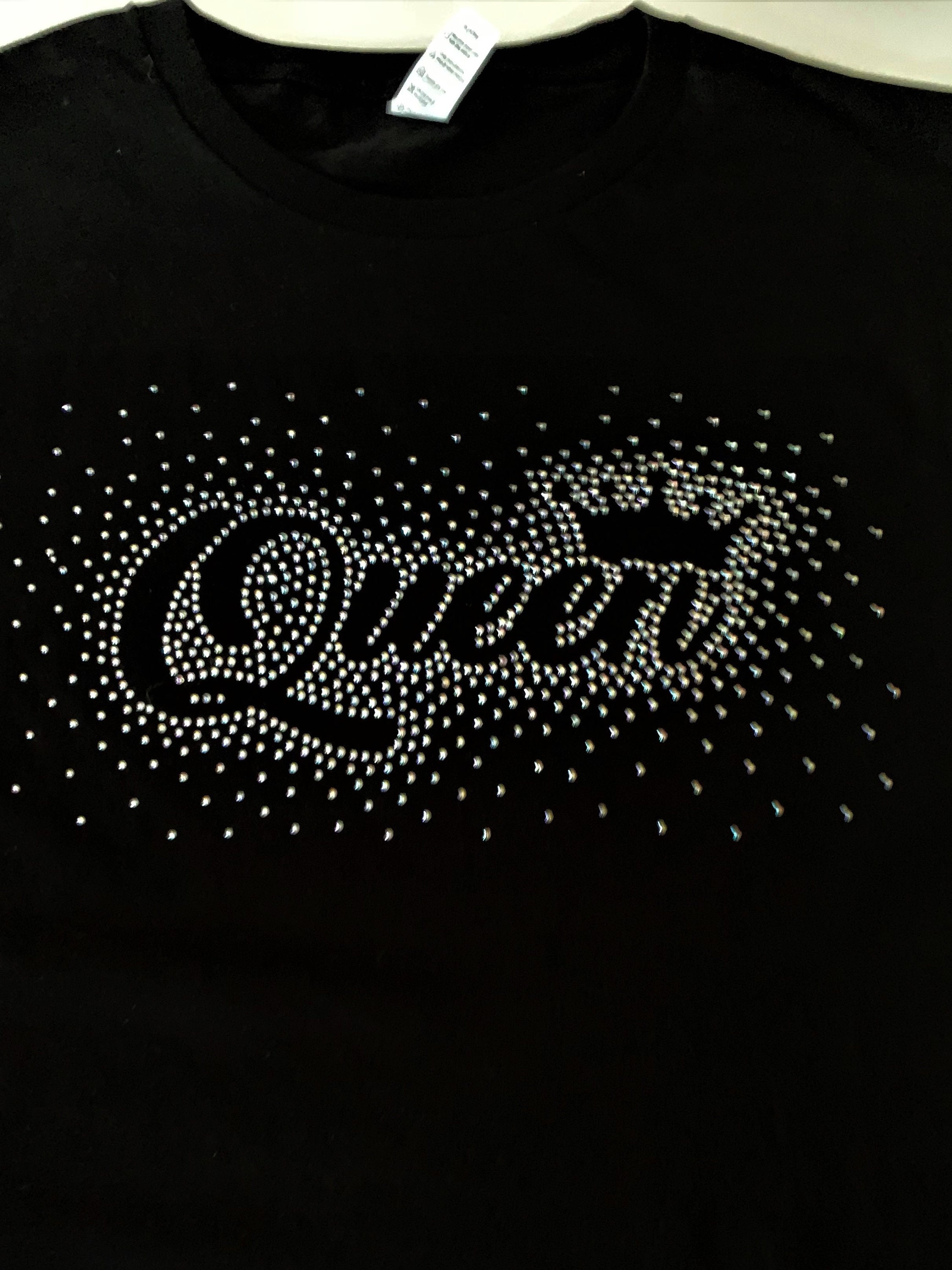 Queen Rhinestone T Shirt/rhinestone T Shirt/bling T Shirt/women T Shirt/ rhinestone T Shirt/fashion T Shirt/black T Shirt/ladies Tees -  Canada