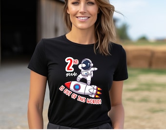 PERSONALIZED Space Themed Out of This World Teacher Tshirt, Elementary Teacher Tee, Rocket Ship Class Shirt, Gift for Teachers