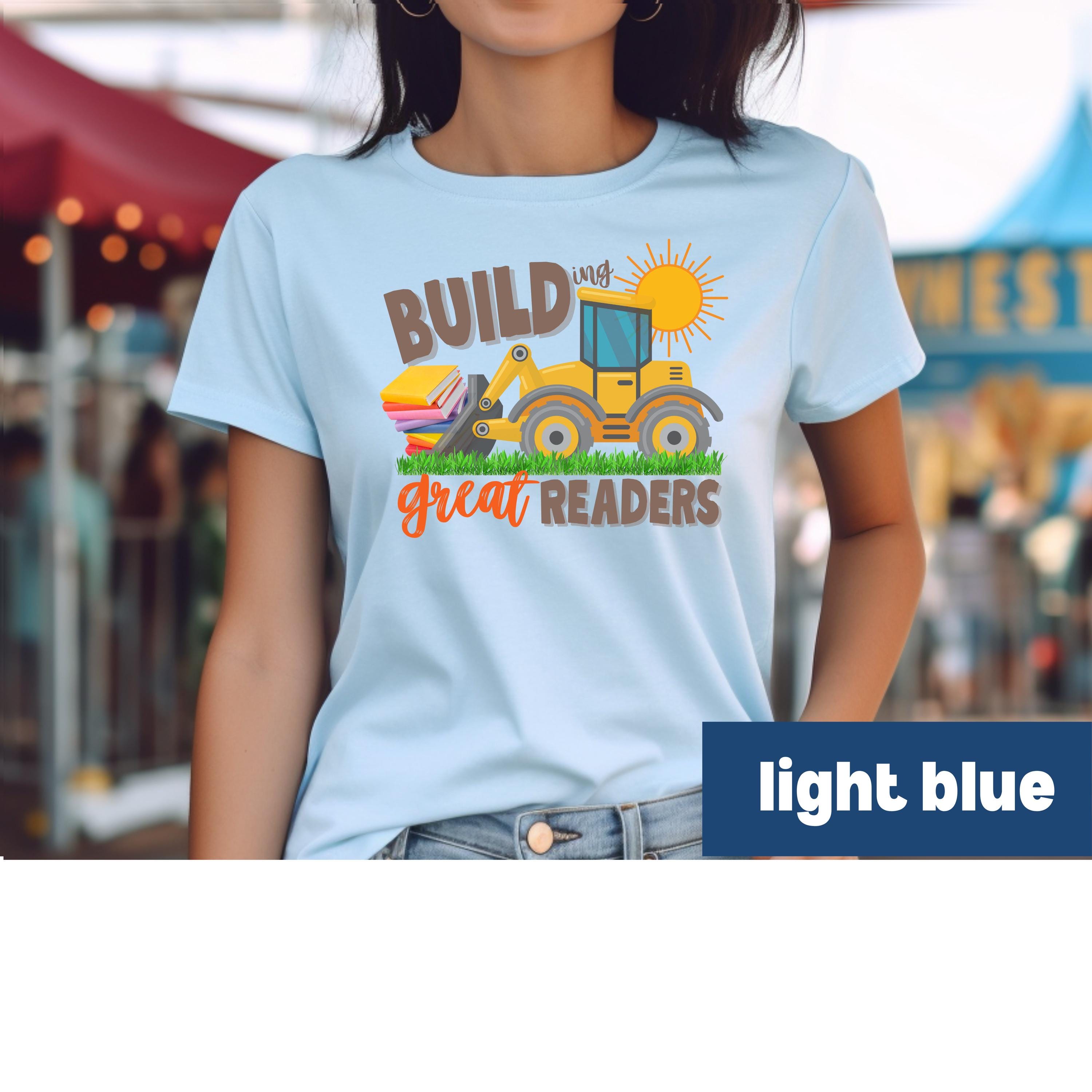 Reading Construction Teacher Tee Gift for Women Elementary SPED Specialist Tshirt Top