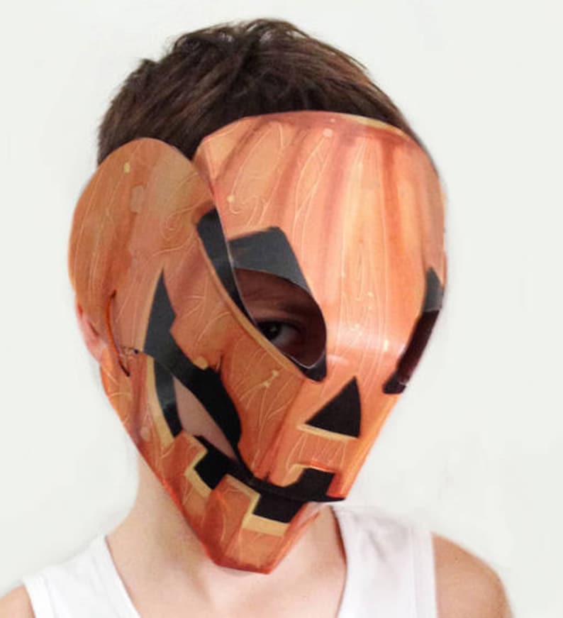 Pumpkin Mask, Jacko'lantern, Halloween Craft,halloween Pumpking, Paper
