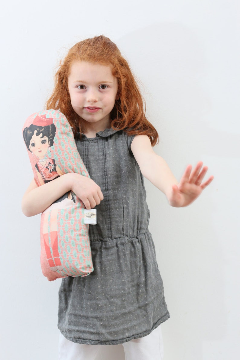 Cushion Doll softie toy designer cushion Child's Etsy