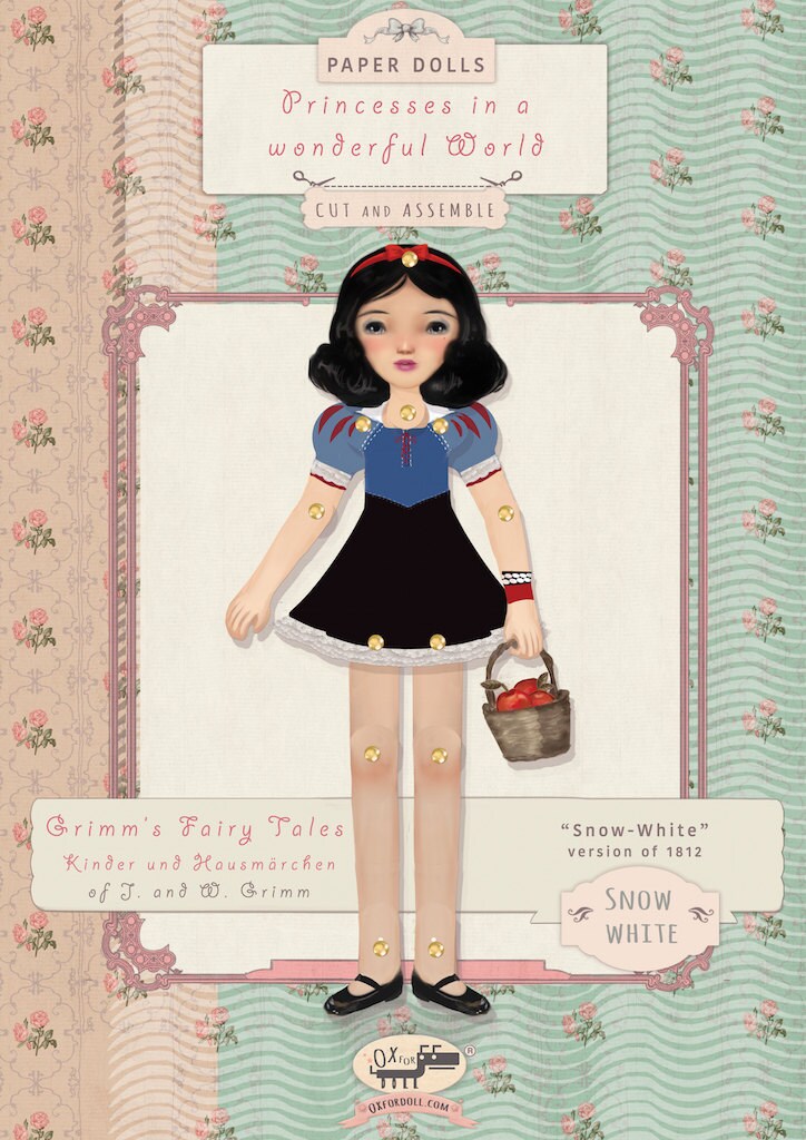 Snow white paper doll discount