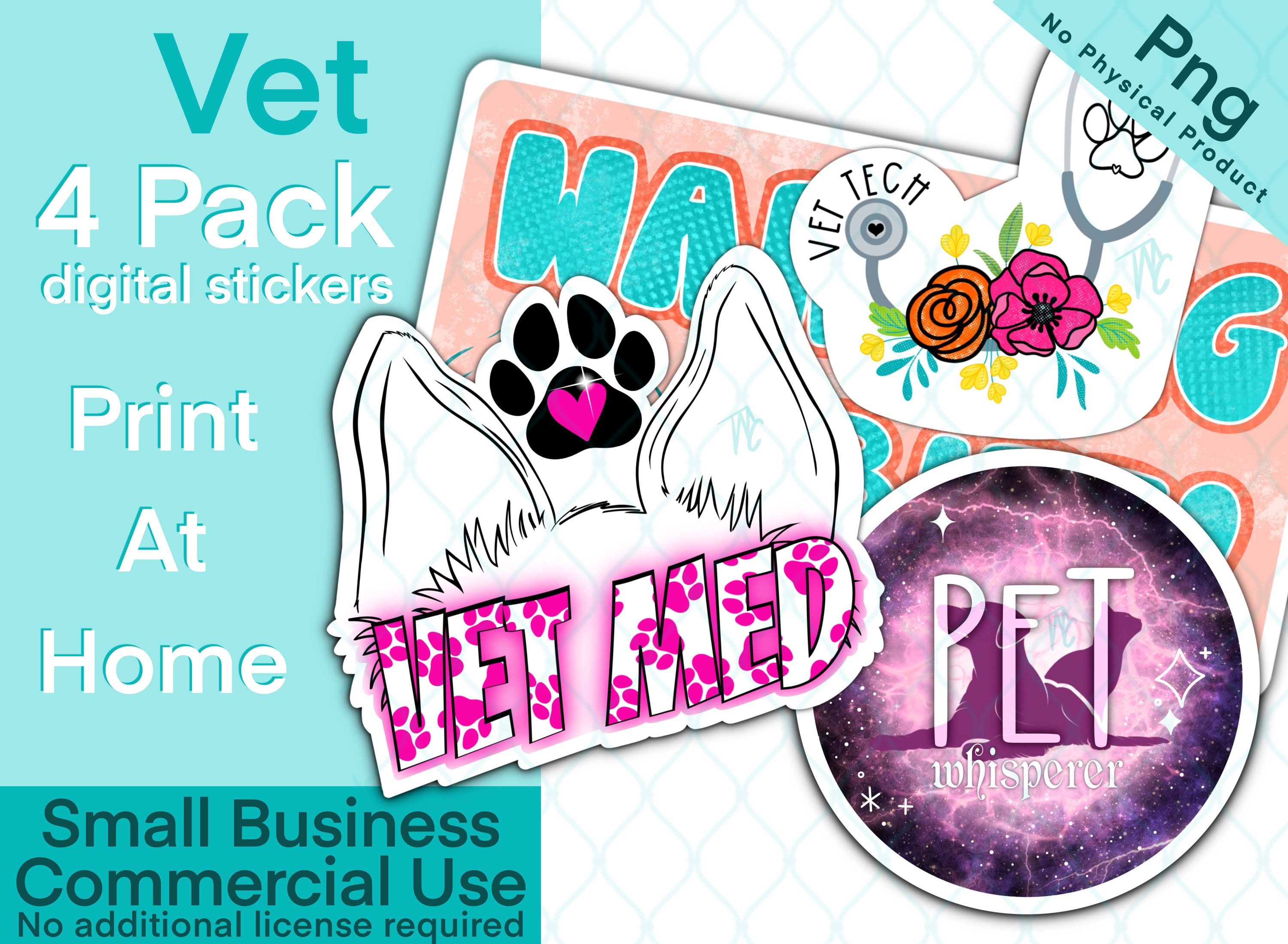 Vet Digital Sticker Pack - Etsy