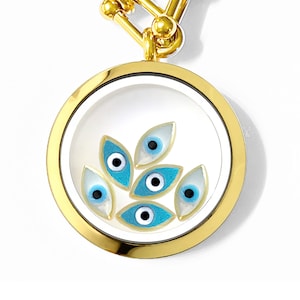 Evil Eye Necklace, Hamsa Necklace, Nazar Necklace, Protection Necklace, Gift for Her, Valentine&#39;s Gift, Evil Eye Gifts, Evil Eye Jewelry