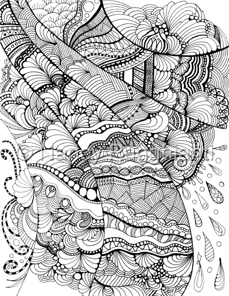 Download Printable Coloring Page Digital Download Full Page ...