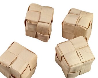 Palm Cubes - 1x1" - Natural - 24pc - Bird Toy Parts & Small Animal Chews