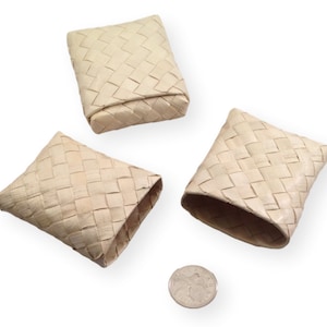 Palm Foraging Pocket - 2&quot; x 2&quot; - 12pc - Bird Toy Parts & Small Animal Chews