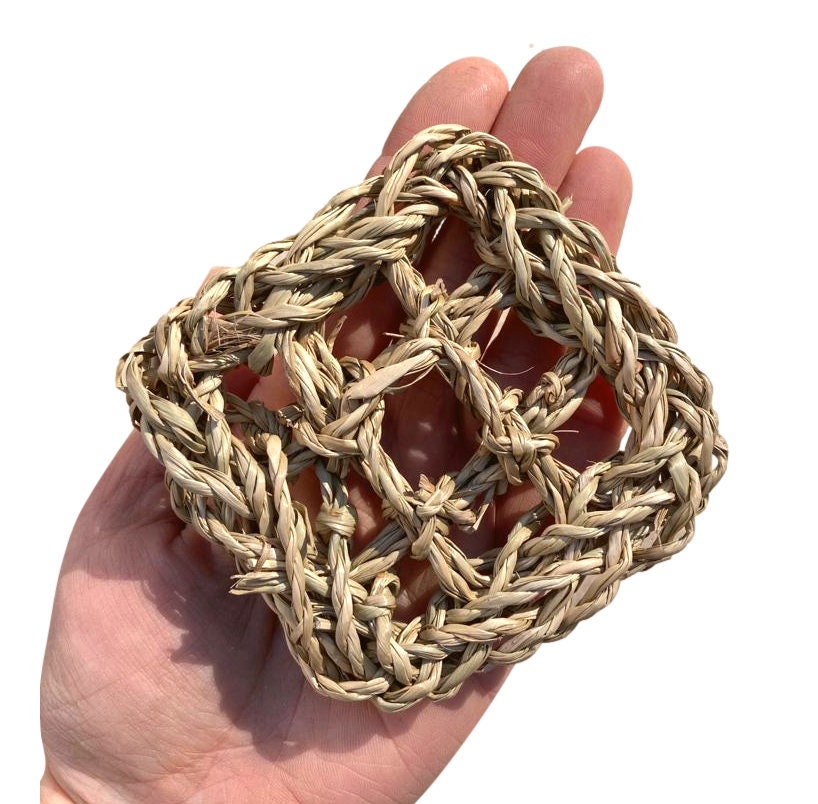 Braided Seagrass Mat - Extra Small - 3" x 3" - 6pc