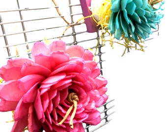 Rose Garden Tie-On - Sola and Balsa Bird Toy