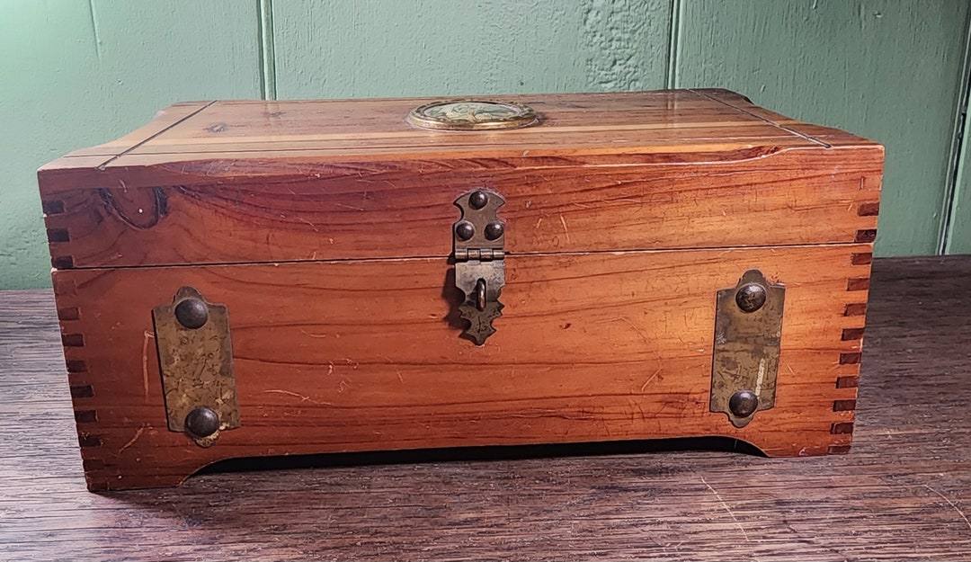 Vintage Mcgraw Box Co., New York Wooden Jewelry/ Treasure Box 1940s Etsy