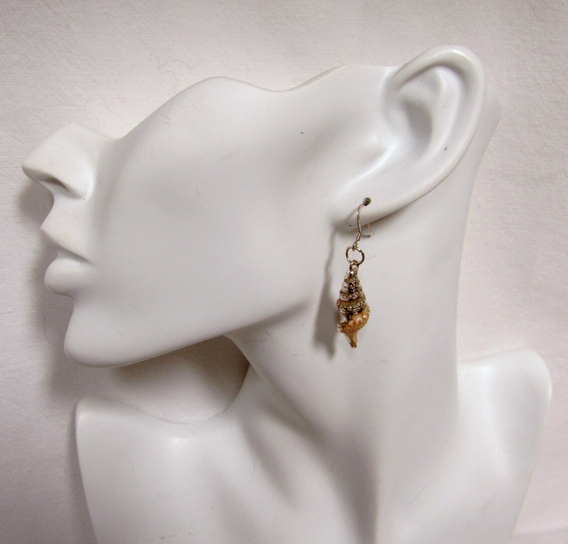 Turid Shell Earring, Sterling Silver, Shell Earrings, Shell Dangle ...