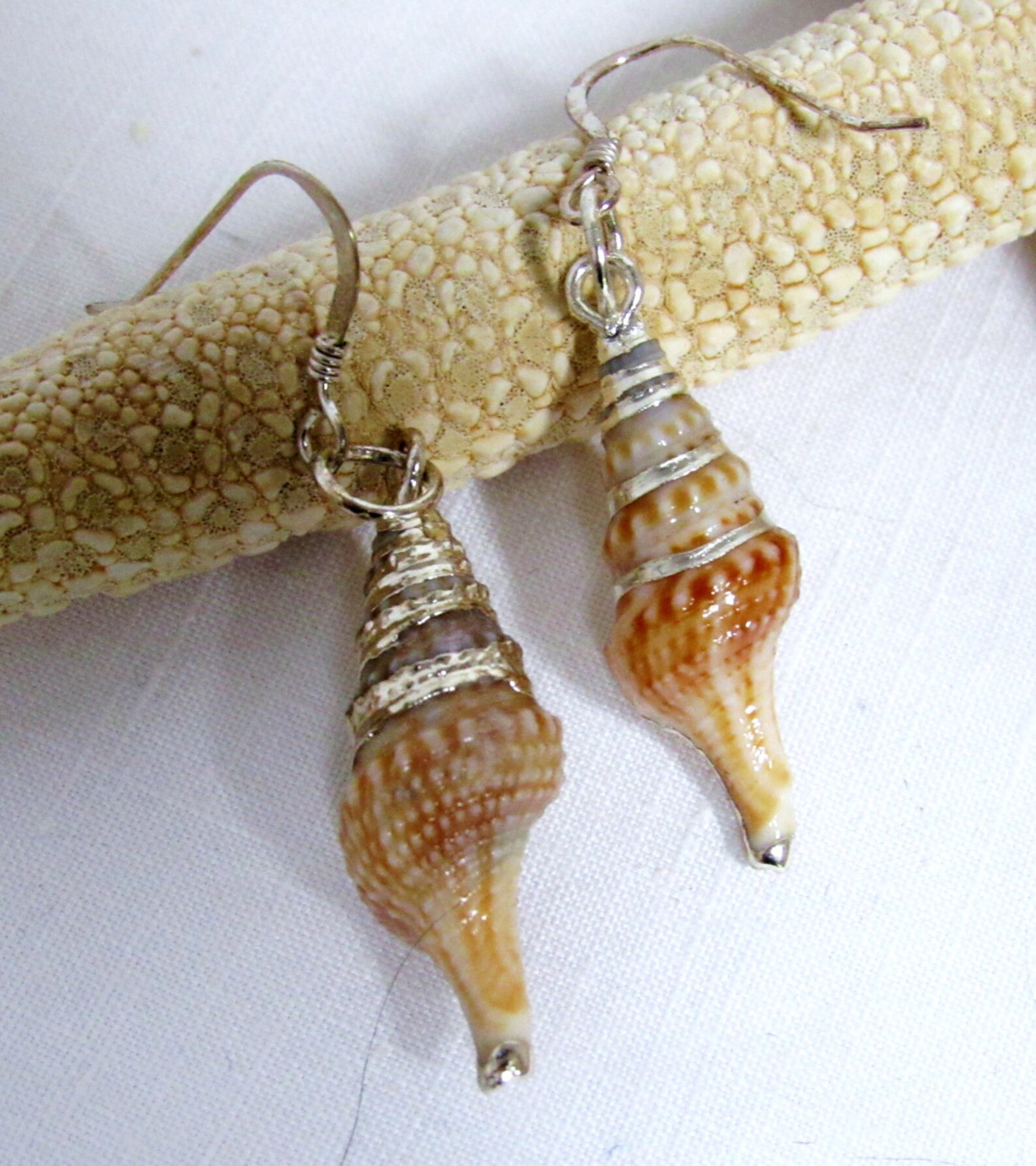 Turid Shell Earring, Sterling Silver, Shell Earrings, Shell Dangle ...
