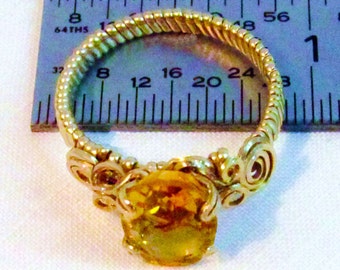 Gold Citrine, 14k Gold Filled RING, AA grade 10mx8m Oval Golden Yellow Citrine, November Birthstone, Topaz Jewelry, birthday gift, Christmas