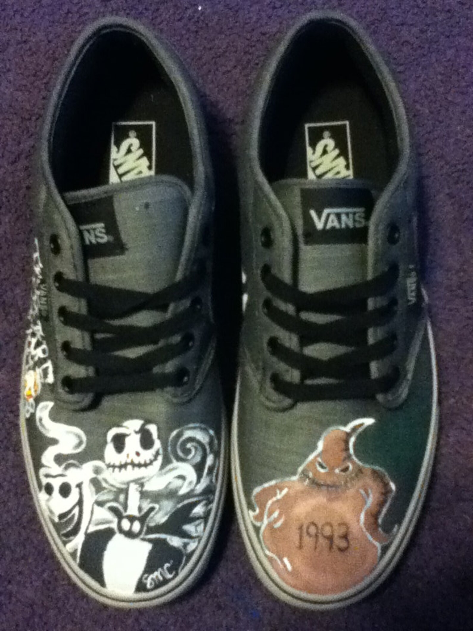 Custom Made Nightmare Before Christmas Vans Etsy